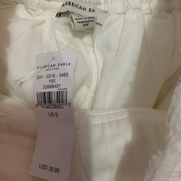 American eagle (AE) white linen beach pants - Picture 3 of 7